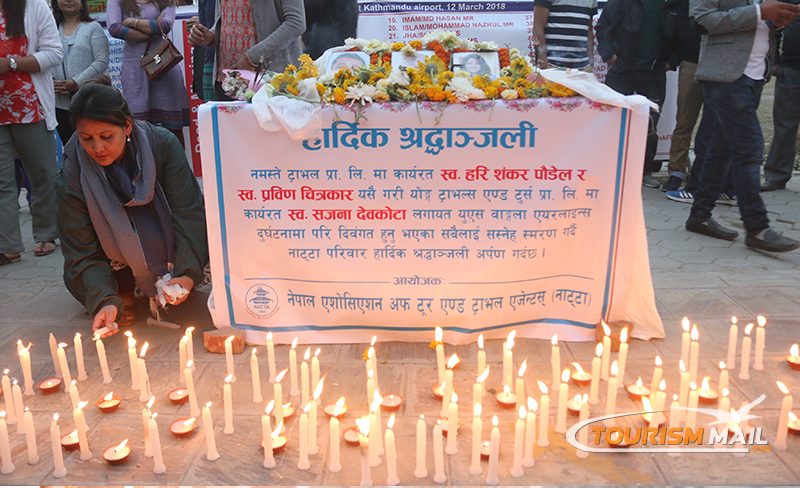 Candle Light Memorial for US Bangla Airlines Victims