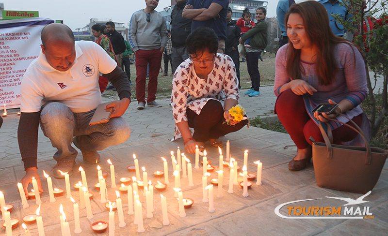 Candle Light Memorial for US Bangla Airlines Victims
