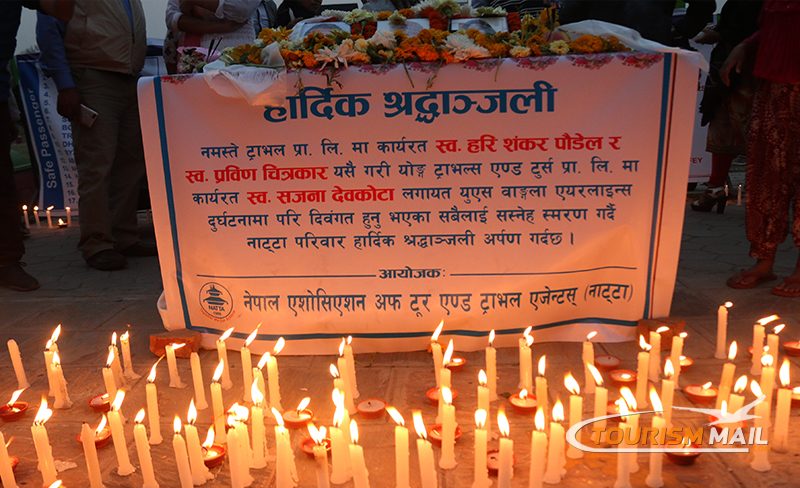 Candle Light Memorial for US Bangla Airlines Victims