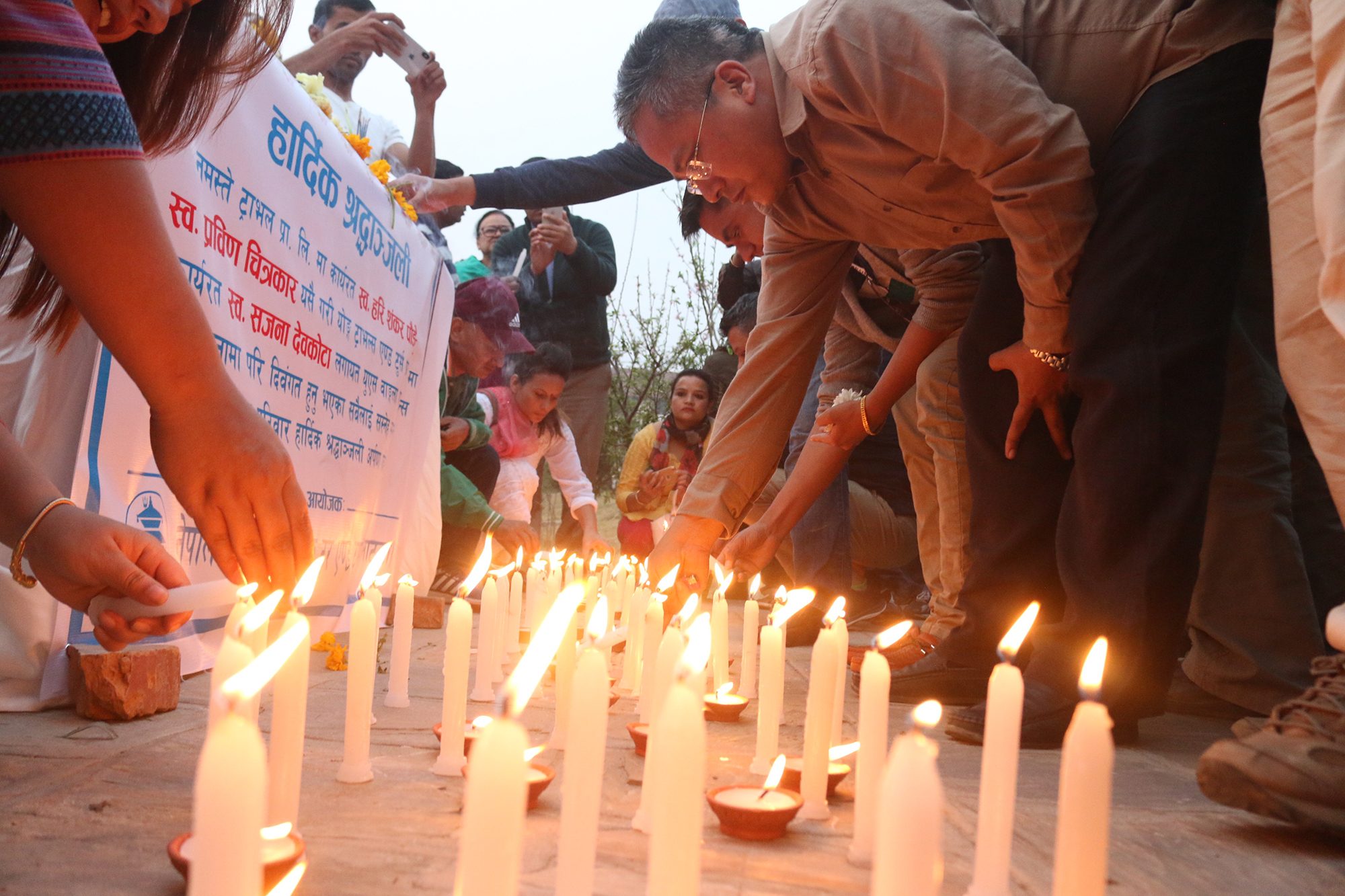 Candle Light Memorial for US Bangla Airlines Victims
