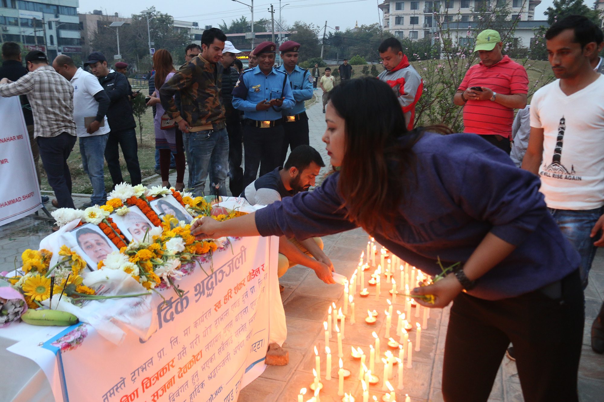 Candle Light Memorial for US Bangla Airlines Victims