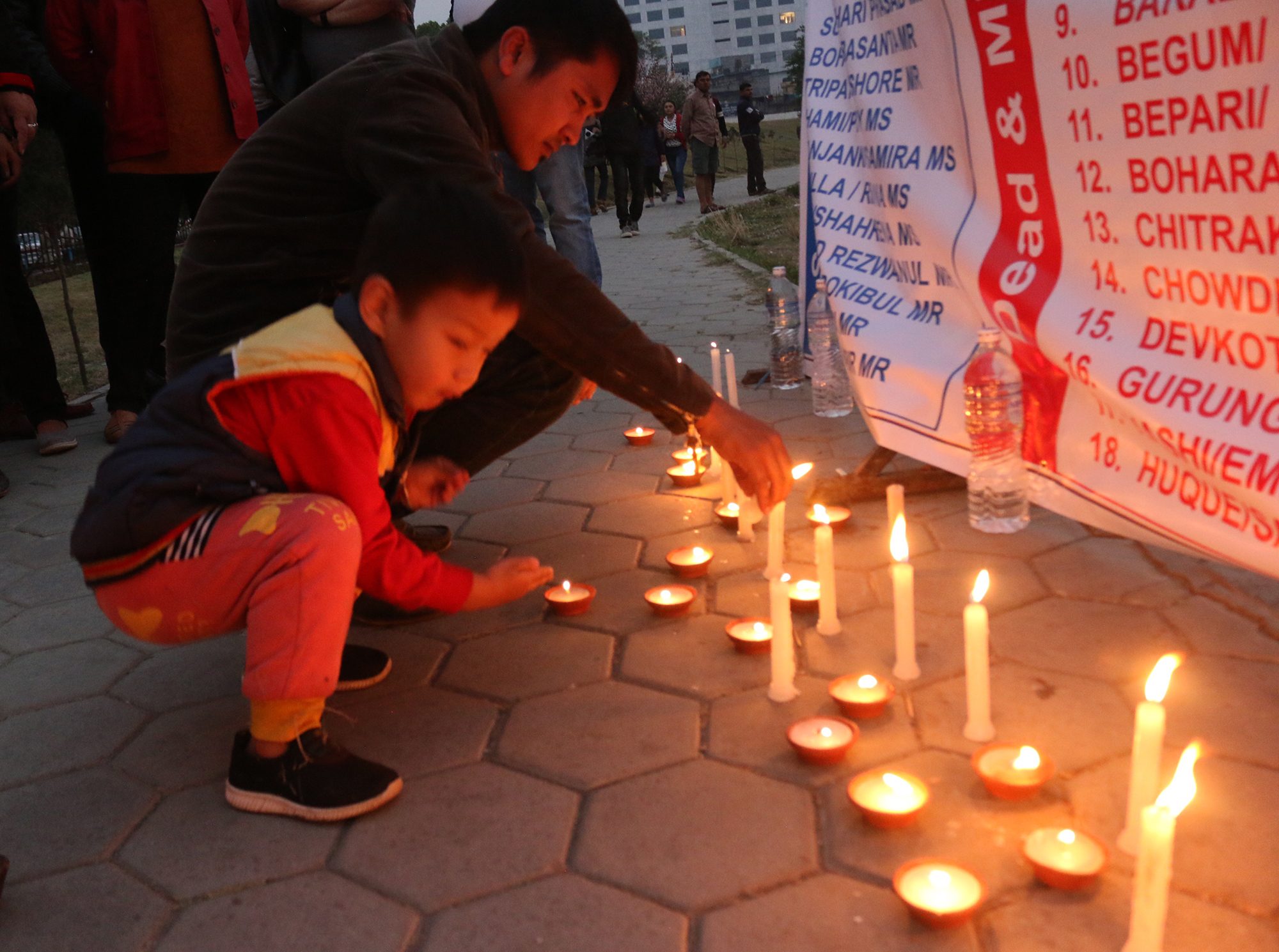 Candle Light Memorial for US Bangla Airlines Victims