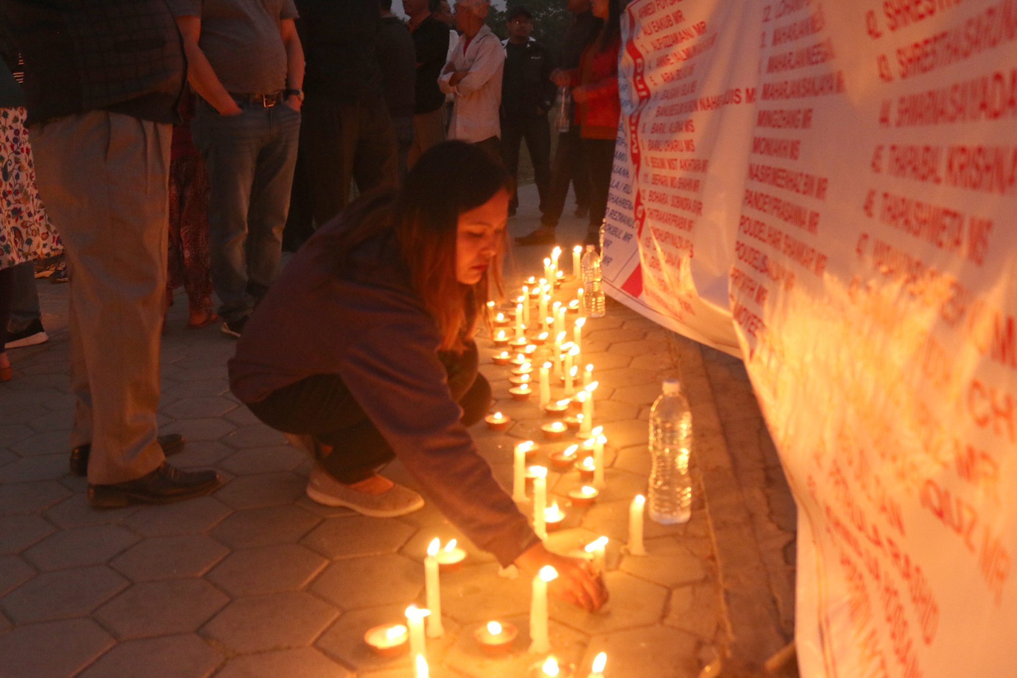 Candle Light Memorial for US Bangla Airlines Victims