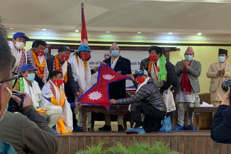 NEPALI MOUNTAINEERS FELEICITATED FOR ASCENT OF MT.K2